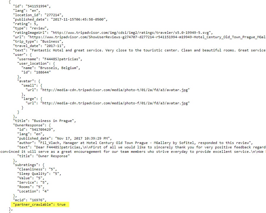 API crawlable true